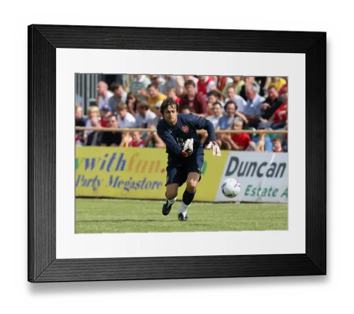 Framed Print : Dominant Arsenal: Lukasz Fabianski Shines in Pre-Season Victory Against Barnet (2007)