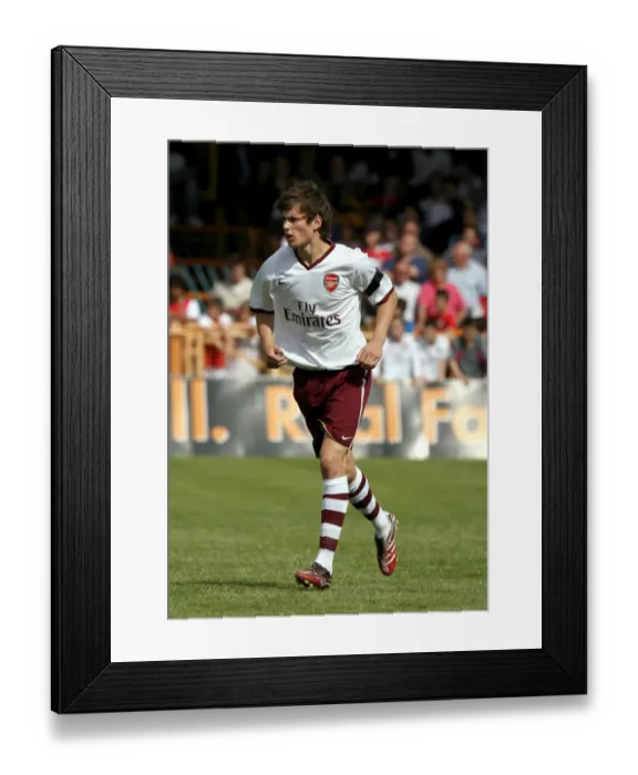 Framed Print : Arsenal's Havard Nordtveit Stars in Pre-Season Victory over Barnet (2007): 2-0