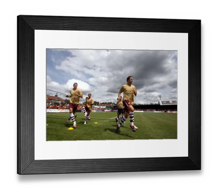 Framed Print : Robin van Persie and Mathieu Flamini (Arsenal)
