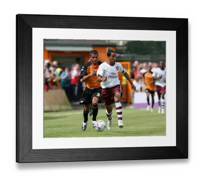 Framed Print : Theo Walcott's Breakout Performance: Arsenal's 2-0 Pre-Season Win Against Barnet (2007)