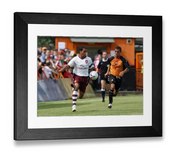 Framed Print : Theo Walcott's Unforgettable Debut: Arsenal's Pre-Season Victory Over Barnet (2007)