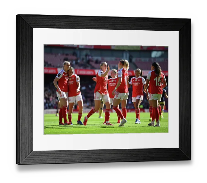 Framed Print : Arsenal v West Ham United - Barclays Women's Super League Arsenal v West Ham United - Barclays Women's Super League