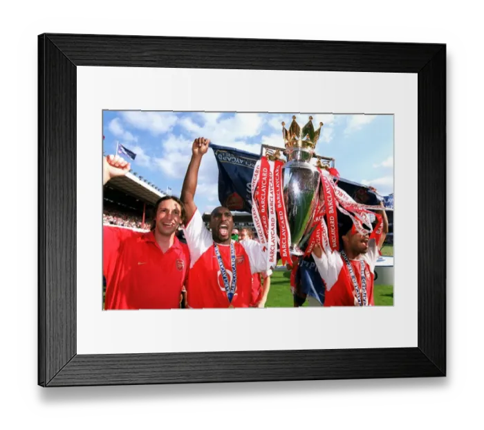 Framed Print : Rami Shaaban, Sol Campbell and Ashley Cole with the Premiership Trophy Framed Print : Rami Shaaban, Sol Campbell and Ashley Cole with the Premiership Trophy