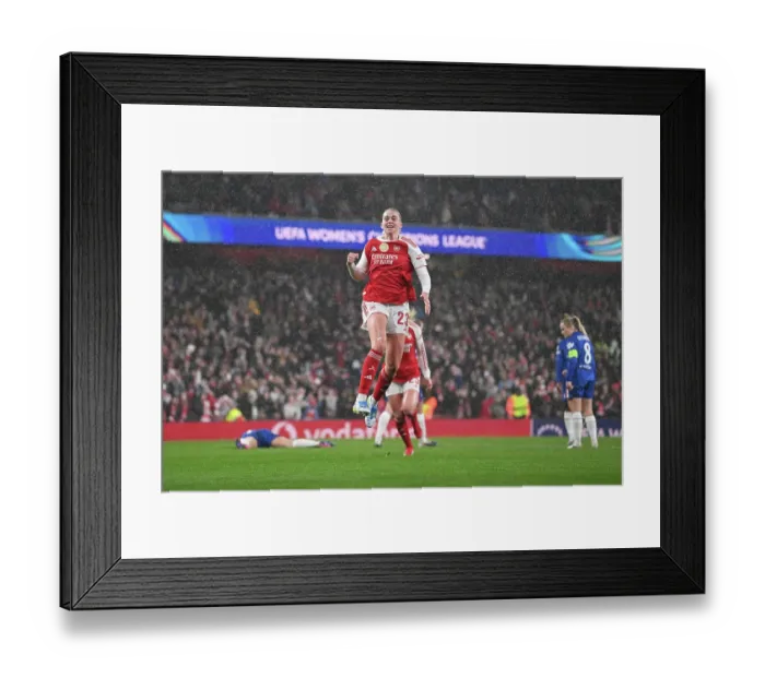 Framed Print : Arsenal v Chelsea - UEFA Women's Champions League 2025 / 26 Quarter-finals First Leg Arsenal v Chelsea - UEFA Women's Champions League 2025 / 26 Quarter-finals First Leg Framed Print : Arsenal v Chelsea - UEFA Women's Champions League 2025 / 26 Quarter-finals First Leg Arsenal v Chelsea - UEFA Women's Champions League 2025 / 26 Quarter-finals First Leg