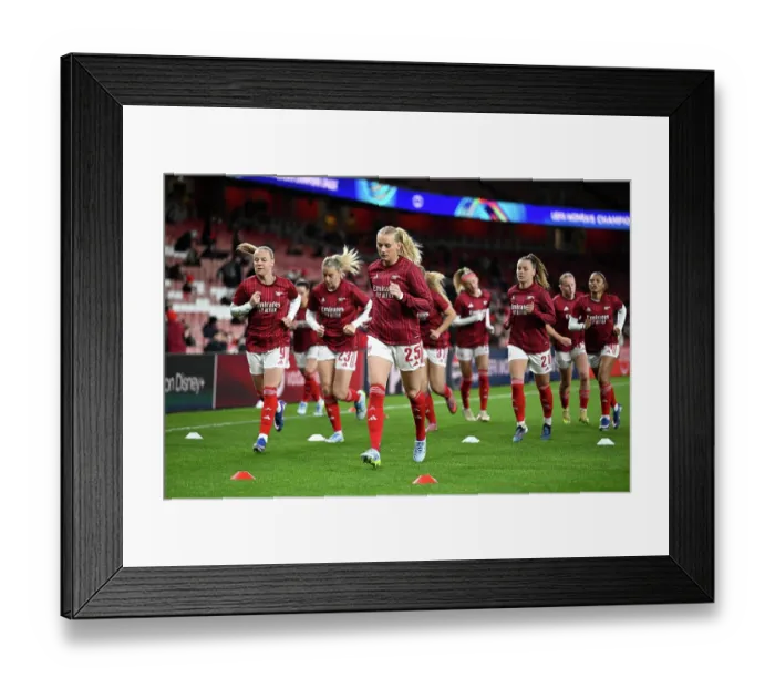 Framed Print : Arsenal v Chelsea - UEFA Women's Champions League 2025 / 26 Quarter-finals First Leg