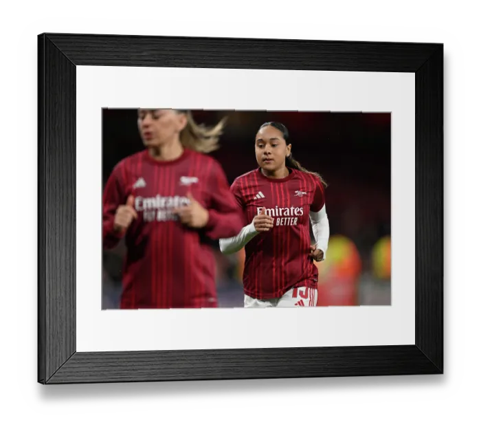 Framed Print : Arsenal v Chelsea - UEFA Women's Champions League 2025 / 26 Quarter-finals First Leg Framed Print : Arsenal v Chelsea - UEFA Women's Champions League 2025 / 26 Quarter-finals First Leg
