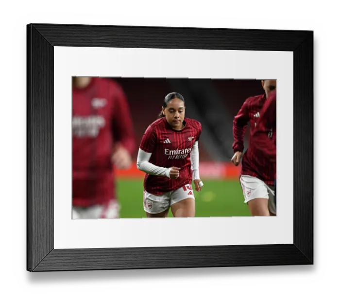 Framed Print : Arsenal v Chelsea - UEFA Women's Champions League 2025 / 26 Quarter-finals First Leg