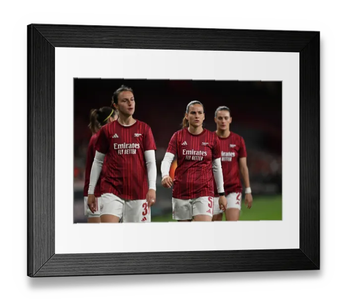 Framed Print : Arsenal v Chelsea - UEFA Women's Champions League 2025 / 26 Quarter-finals First Leg