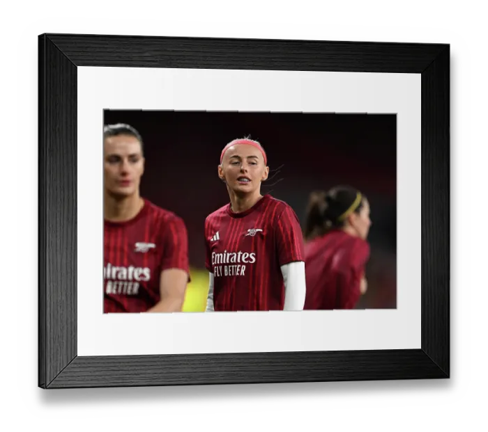 Framed Print : Arsenal v Chelsea - UEFA Women's Champions League 2025 / 26 Quarter-finals First Leg Framed Print : Arsenal v Chelsea - UEFA Women's Champions League 2025 / 26 Quarter-finals First Leg