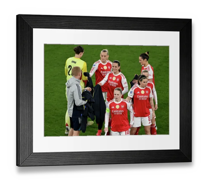 Framed Print : Arsenal v Chelsea - UEFA Women's Champions League 2025 / 26 Quarter-finals First Leg Framed Print : Arsenal v Chelsea - UEFA Women's Champions League 2025 / 26 Quarter-finals First Leg