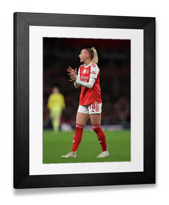 Framed Print : Arsenal v Chelsea - UEFA Women's Champions League 2025 / 26 Quarter-finals First Leg