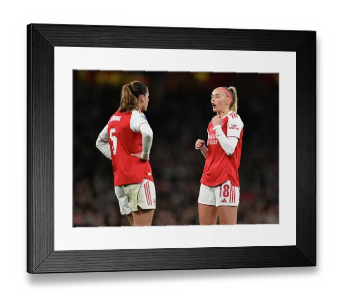 Framed Print : Arsenal v Chelsea - UEFA Women's Champions League 2025 / 26 Quarter-finals First Leg Arsenal v Chelsea - UEFA Women's Champions League 2025 / 26 Quarter-finals First Leg Framed Print : Arsenal v Chelsea - UEFA Women's Champions League 2025 / 26 Quarter-finals First Leg Arsenal v Chelsea - UEFA Women's Champions League 2025 / 26 Quarter-finals First Leg