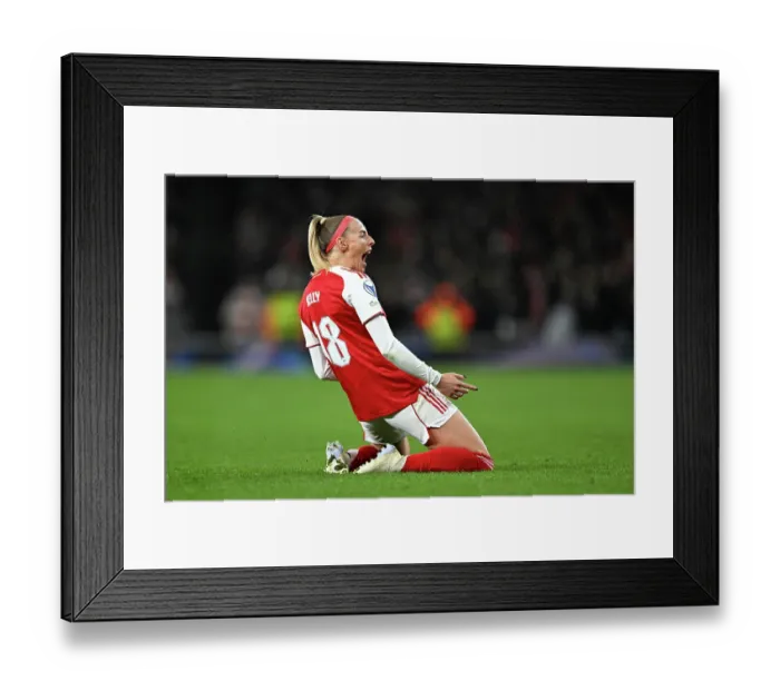 Framed Print : Arsenal v Chelsea - UEFA Women's Champions League 2025 / 26 Quarter-finals First Leg