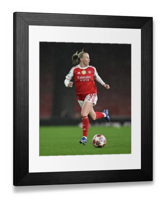 Framed Print : Arsenal v Chelsea - UEFA Women's Champions League 2025 / 26 Quarter-finals First Leg Arsenal v Chelsea - UEFA Women's Champions League 2025 / 26 Quarter-finals First Leg