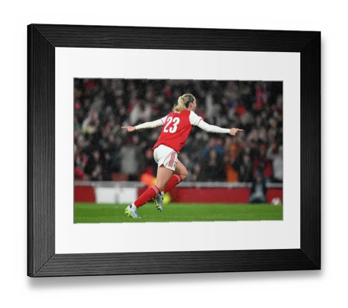 Framed Print : Arsenal v Chelsea - UEFA Women's Champions League 2025 / 26 Quarter-finals First Leg