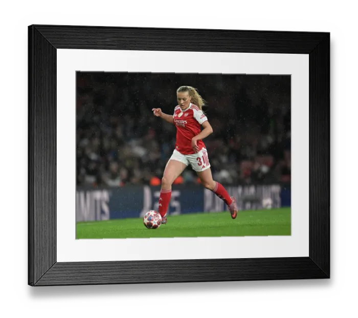 Framed Print : Arsenal v Chelsea - UEFA Women's Champions League 2025 / 26 Quarter-finals First Leg Arsenal v Chelsea - UEFA Women's Champions League 2025 / 26 Quarter-finals First Leg