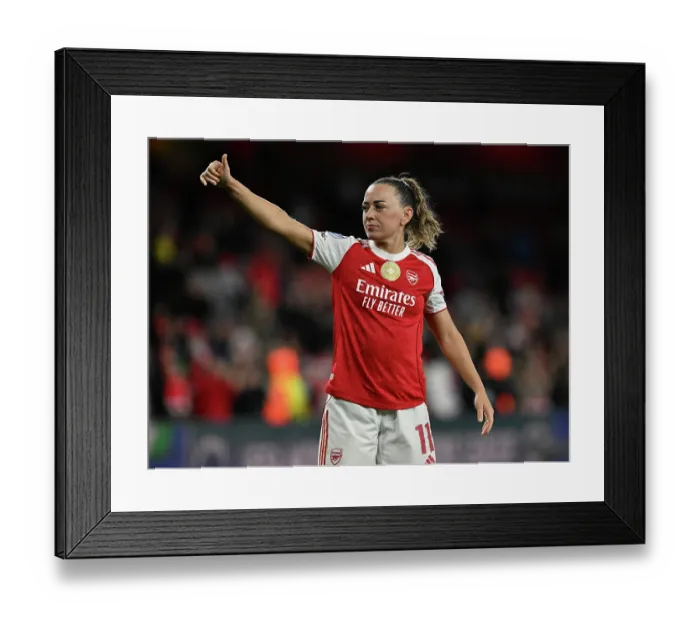 Framed Print : Arsenal v Chelsea - UEFA Women's Champions League 2025 / 26 Quarter-finals First Leg Arsenal v Chelsea - UEFA Women's Champions League 2025 / 26 Quarter-finals First Leg
