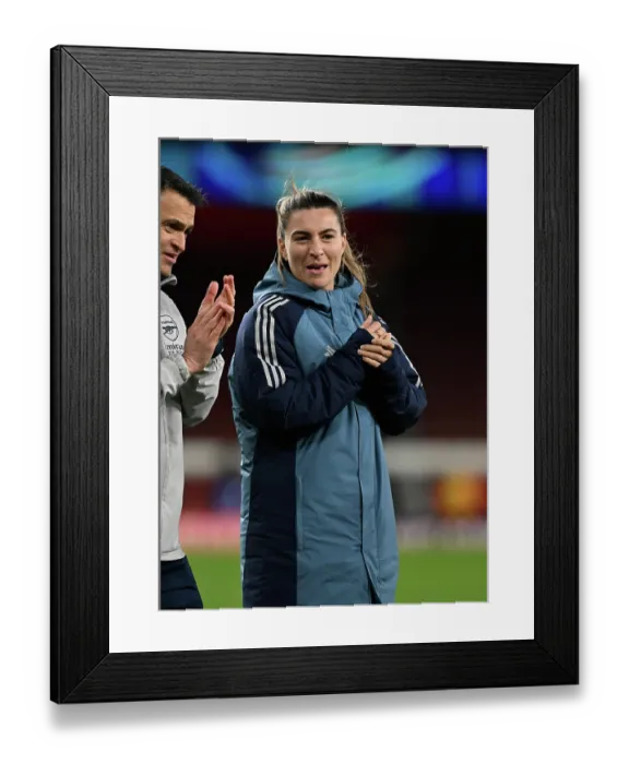 Framed Print : Arsenal v Chelsea - UEFA Women's Champions League 2025 / 26 Quarter-finals First Leg