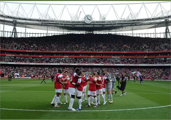 Arsenal team before the match. Arsenal 1: 1 Liverpool. Barclays Premier League