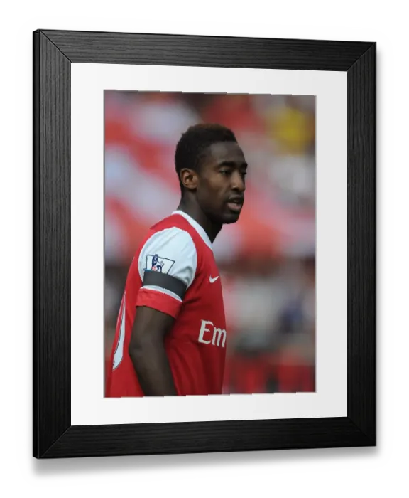 Framed Print : Johan Djourou (Arsenal). Arsenal 1: 1 Liverpool. Barclays Premier League