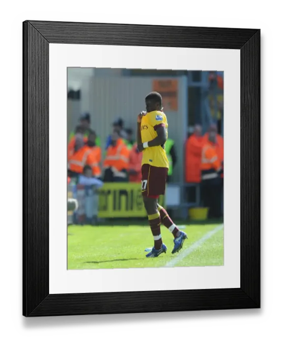 Framed Print : Emmanuel Eboue's Thrilling Goal: Arsenal Fans Go Wild at Blackpool 1-3 Framed Print : Emmanuel Eboue's Thrilling Goal: Arsenal Fans Go Wild at Blackpool 1-3
