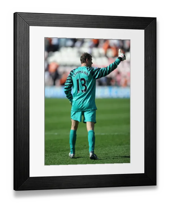 Framed Print : Arsenal's Triumph: Jens Lehmann's Unforgettable Performance in Arsenal's 3-1 Victory over Blackpool