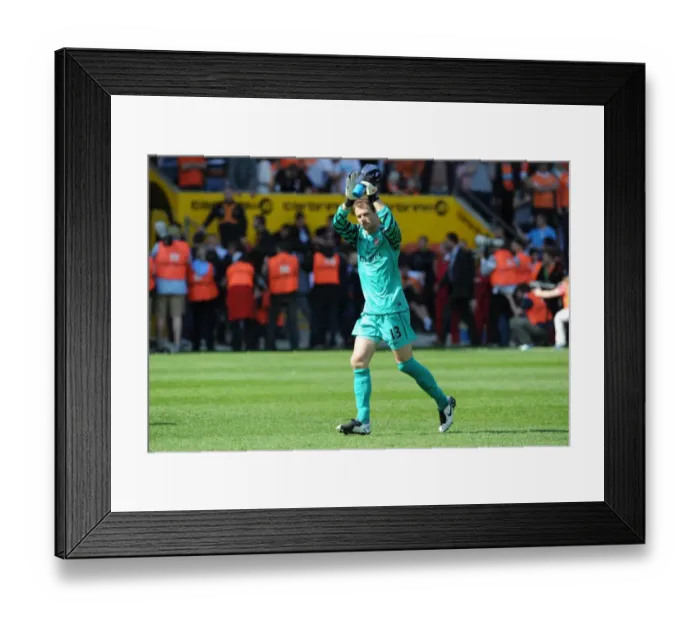 Framed Print : Arsenal's Triumph: Jens Lehmann's Unforgettable Performance in Arsenal's 3-1 Victory over Blackpool Framed Print : Arsenal's Triumph: Jens Lehmann's Unforgettable Performance in Arsenal's 3-1 Victory over Blackpool