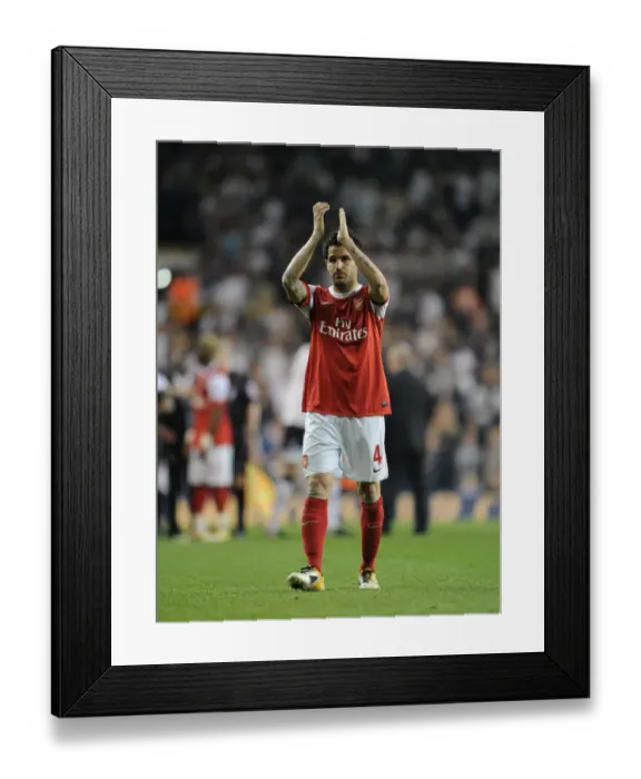 Framed Print : Cesc Fabregas (Arsenal) claps the fans after the match. Tottenham Hotspur 3: 3 Arsenal Framed Print : Cesc Fabregas (Arsenal) claps the fans after the match. Tottenham Hotspur 3: 3 Arsenal