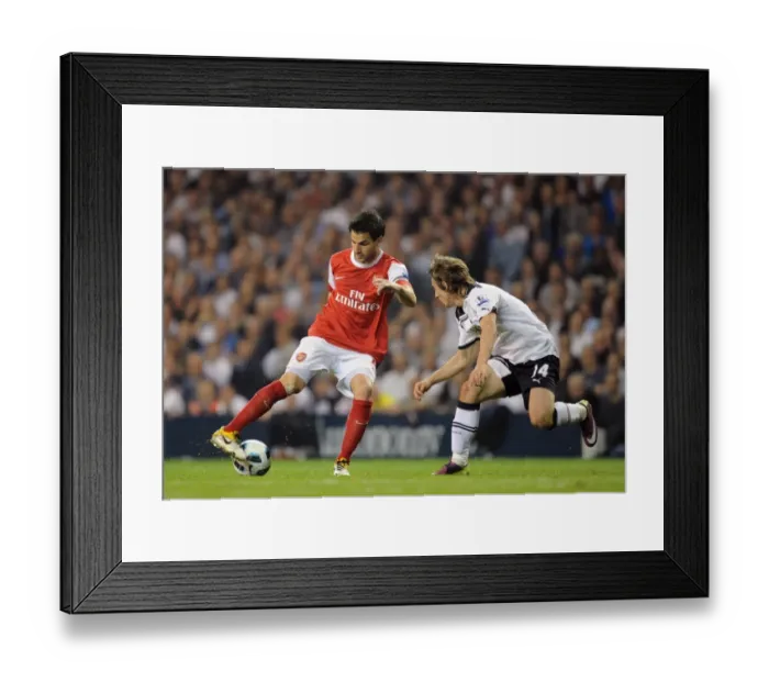 Framed Print : Cesc Fabregas (Arsenal) Luka Modric (Tottenham). Tottenham Hotspur 3: 3 Arsenal Framed Print : Cesc Fabregas (Arsenal) Luka Modric (Tottenham). Tottenham Hotspur 3: 3 Arsenal