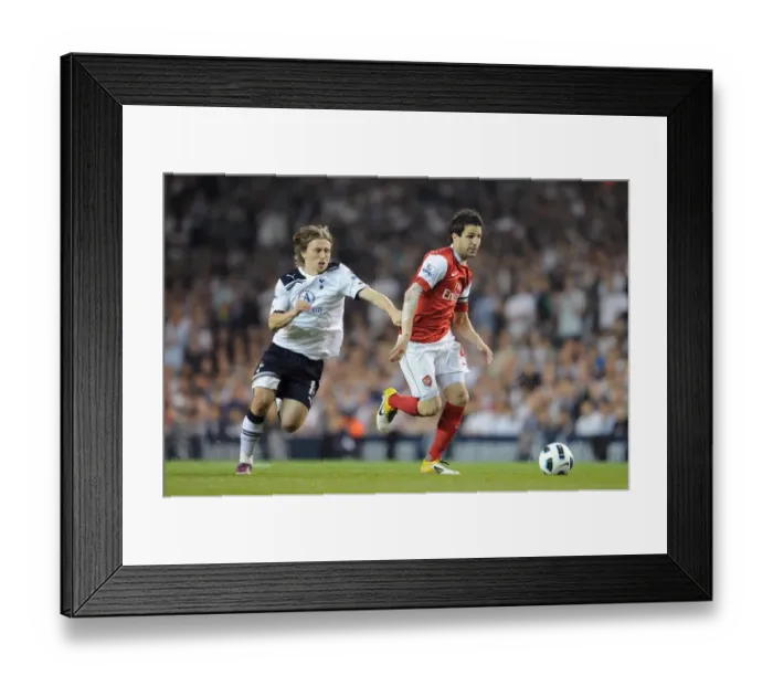 Framed Print : Unforgettable 3-3 Battle: Fabregas vs. Modric - Premier League Showdown (2011) Framed Print : Unforgettable 3-3 Battle: Fabregas vs. Modric - Premier League Showdown (2011)