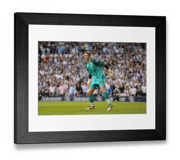 Framed Print : Wojciech Szczesny (Arsenal). Tottenham Hotspur 3: 3 Arsenal. Barclays Premier League
