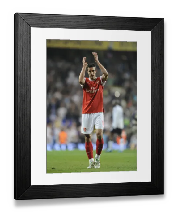 Framed Print : Robin van Persie (Arsenal) claps the fans after the match. Tottenham Hotspur 3: 3 Arsenal Framed Print : Robin van Persie (Arsenal) claps the fans after the match. Tottenham Hotspur 3: 3 Arsenal