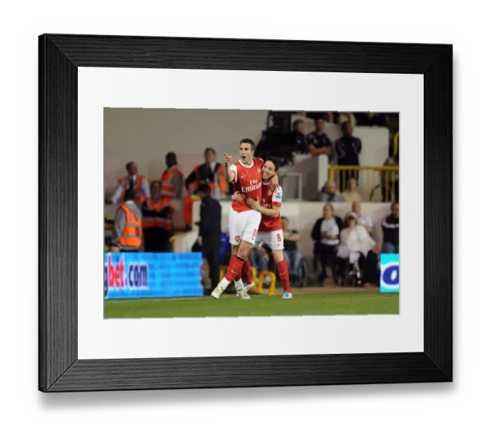 Framed Print : Unstoppable Arsenal Duo: Van Persie and Nasri's Comeback - Thrilling 3-3 Battle Against Tottenham Framed Print : Unstoppable Arsenal Duo: Van Persie and Nasri's Comeback - Thrilling 3-3 Battle Against Tottenham