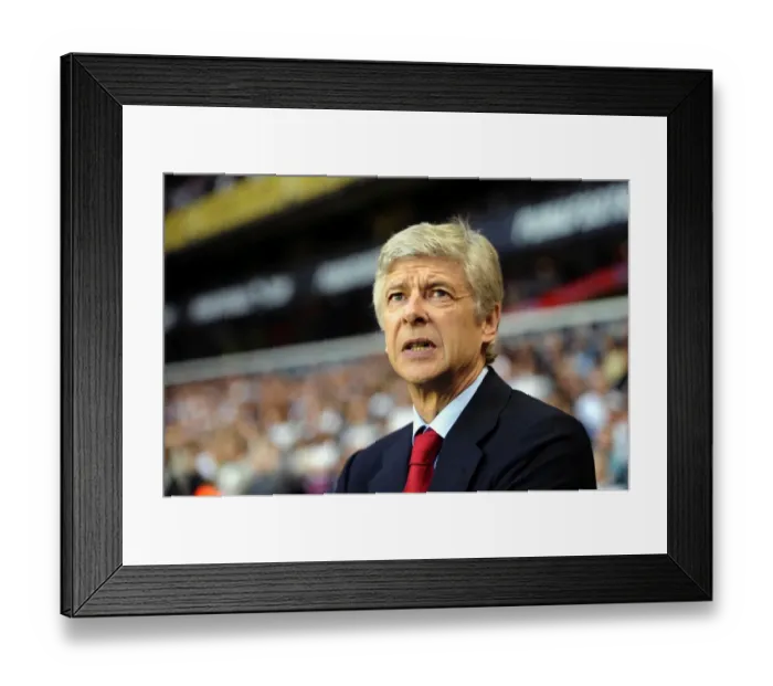 Framed Print : Arsene Wenger the Arsenal Manager. Tottenham Hotspur 3: 3 Arsenal. Barclays Premier League