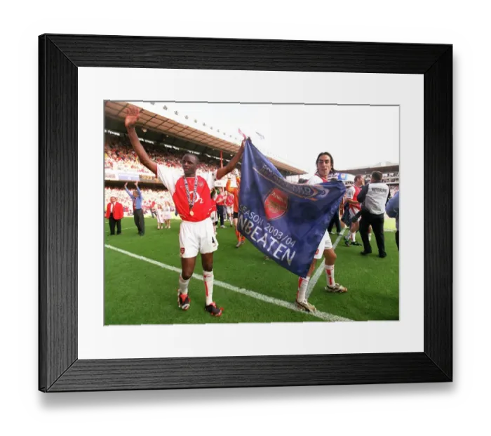 Framed Print : Arsenal vs Leicester City: FA Premiership Showdown at Highbury, May 15, 2004 Framed Print : Arsenal vs Leicester City: FA Premiership Showdown at Highbury, May 15, 2004