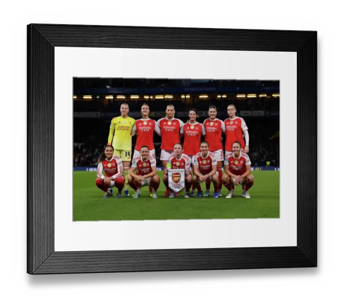 Framed Print : Chelsea FC v Arsenal FC - UEFA Women's Champions League 2025 / 26 Quarter-finals Second Leg Chelsea FC v Arsenal FC - UEFA Women's Champions League 2025 / 26 Quarter-finals