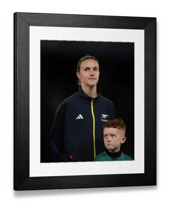 Framed Print : Chelsea FC v Arsenal FC - UEFA Women's Champions League 2025 / 26 Quarter-finals Second Leg Chelsea FC v Arsenal FC - UEFA Women's Champions League 2025 / 26 Quarter-finals