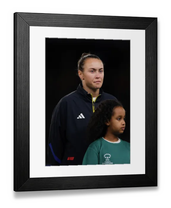 Framed Print : Chelsea FC v Arsenal FC - UEFA Women's Champions League 2025 / 26 Quarter-finals Second Leg Chelsea FC v Arsenal FC - UEFA Women's Champions League 2025 / 26 Quarter-finals