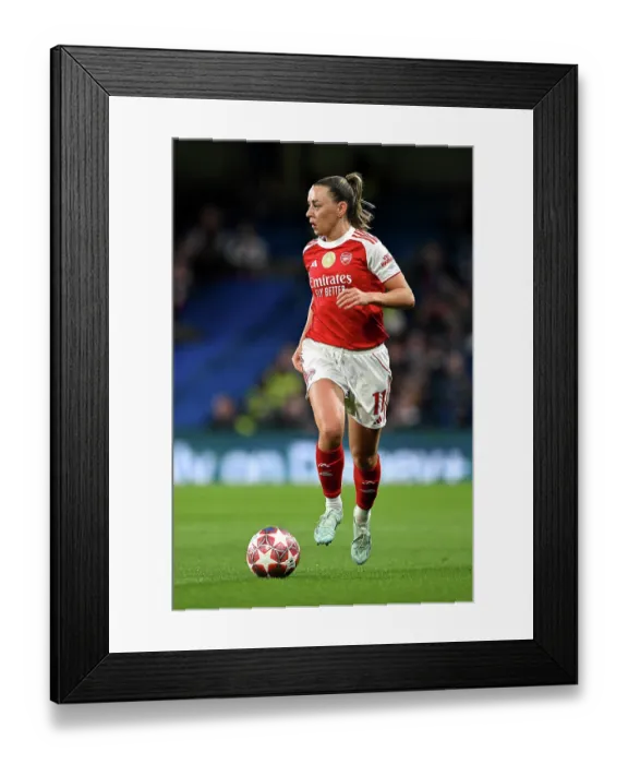 Framed Print : Chelsea FC v Arsenal FC - UEFA Women's Champions League 2025 / 26 Quarter-finals Second Leg