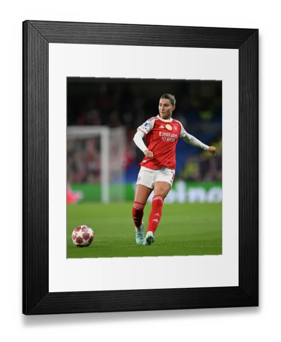 Framed Print : Chelsea FC v Arsenal FC - UEFA Women's Champions League 2025 / 26 Quarter-finals Second Leg Chelsea FC v Arsenal FC - UEFA Women's Champions League 2025 / 26 Quarter-finals