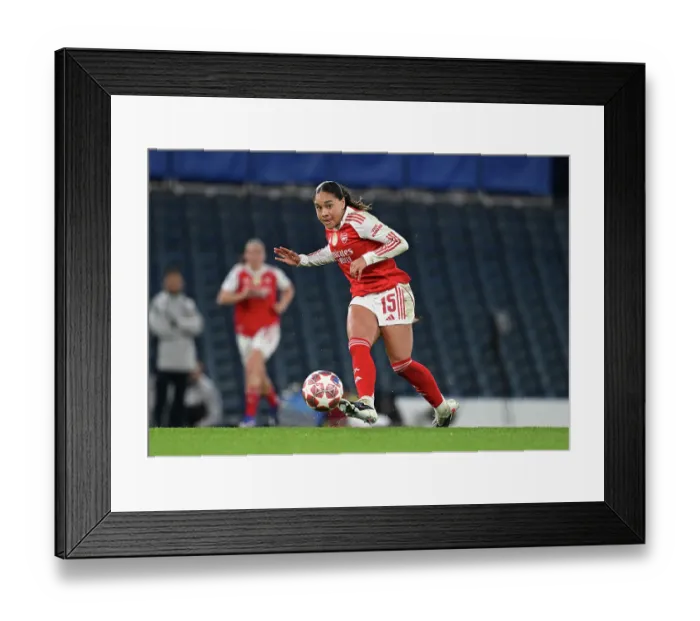 Framed Print : Chelsea FC v Arsenal FC - UEFA Women's Champions League 2025 / 26 Quarter-finals Second Leg Chelsea FC v Arsenal FC - UEFA Women's Champions League 2025 / 26 Quarter-finals