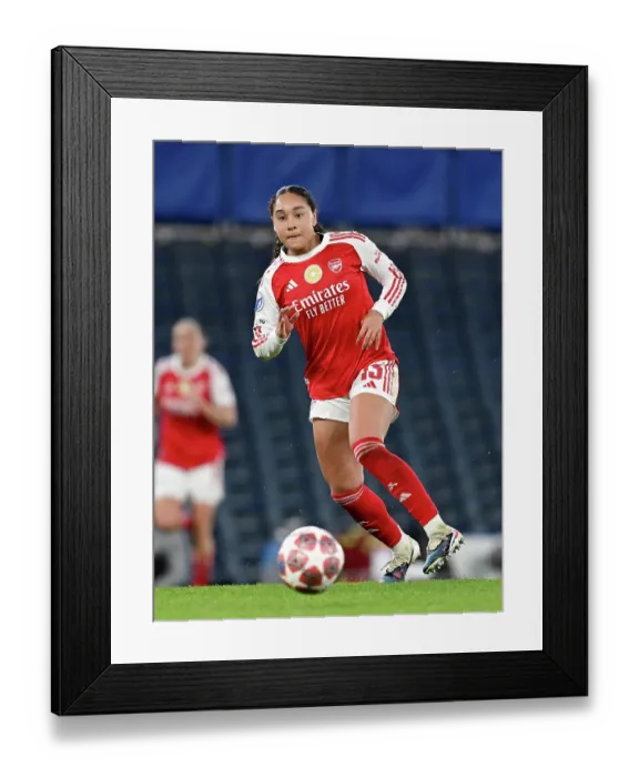 Framed Print : Chelsea FC v Arsenal FC - UEFA Women's Champions League 2025 / 26 Quarter-finals Second Leg