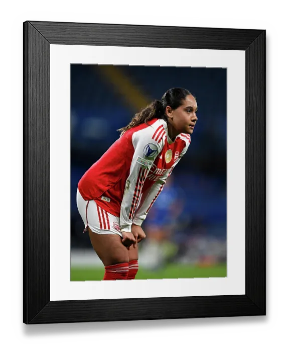 Framed Print : Chelsea FC v Arsenal FC - UEFA Women's Champions League 2025 / 26 Quarter-finals Second Leg