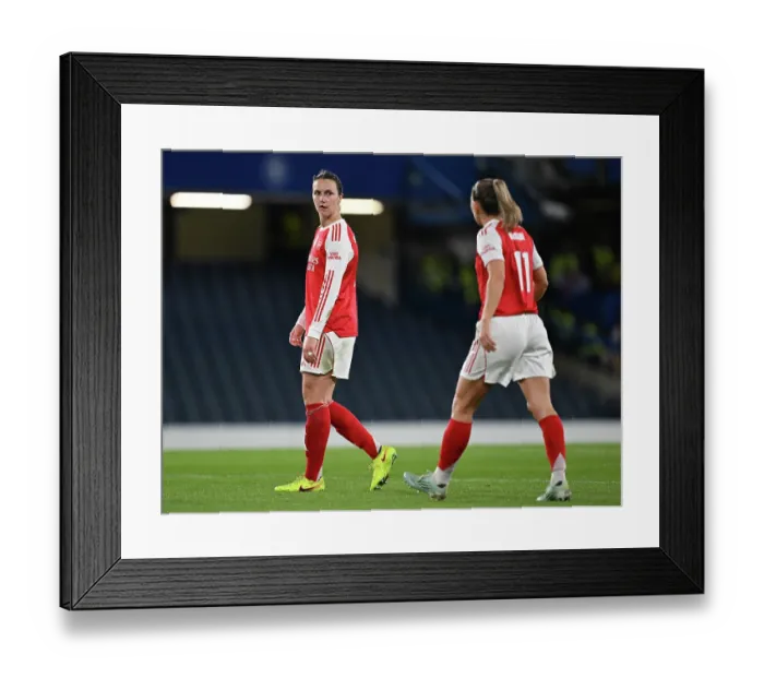 Framed Print : Chelsea FC v Arsenal FC - UEFA Women's Champions League 2025 / 26 Quarter-finals Second Leg Chelsea FC v Arsenal FC - UEFA Women's Champions League 2025 / 26 Quarter-finals