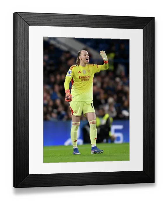 Framed Print : Chelsea FC v Arsenal FC - UEFA Women's Champions League 2025 / 26 Quarter-finals Second Leg