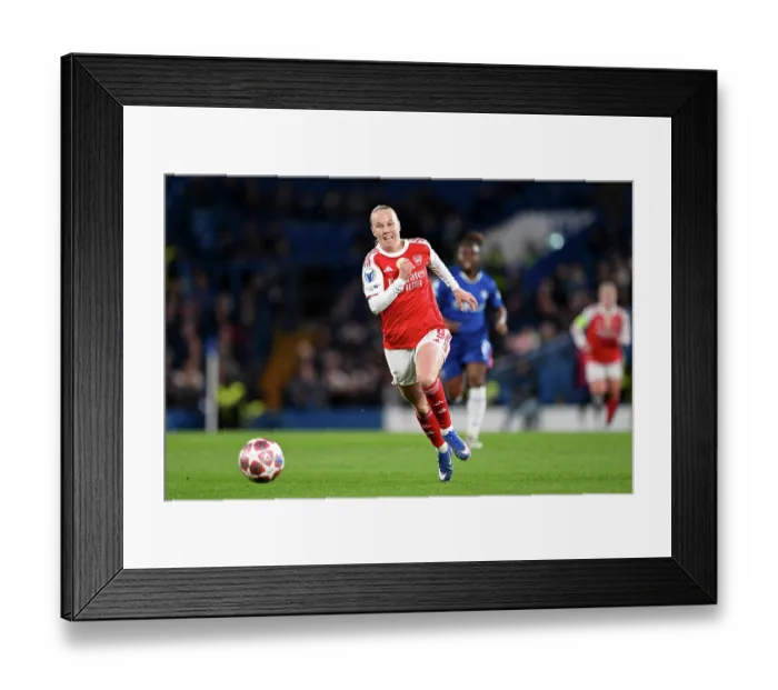 Framed Print : Chelsea FC v Arsenal FC - UEFA Women's Champions League 2025 / 26 Quarter-finals Second Leg