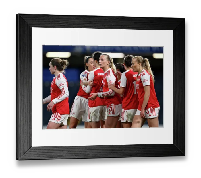 Framed Print : Chelsea FC v Arsenal FC - UEFA Women's Champions League 2025 / 26 Quarter-finals Second Leg