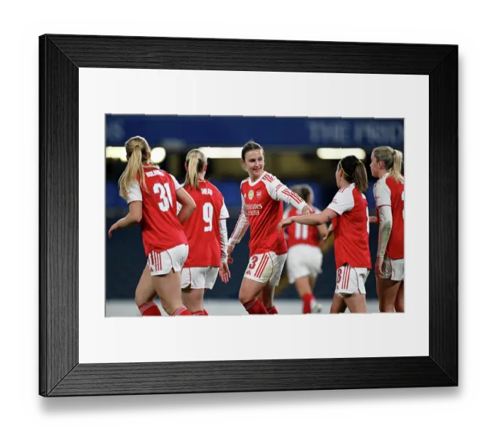 Framed Print : Chelsea FC v Arsenal FC - UEFA Women's Champions League 2025 / 26 Quarter-finals Second Leg