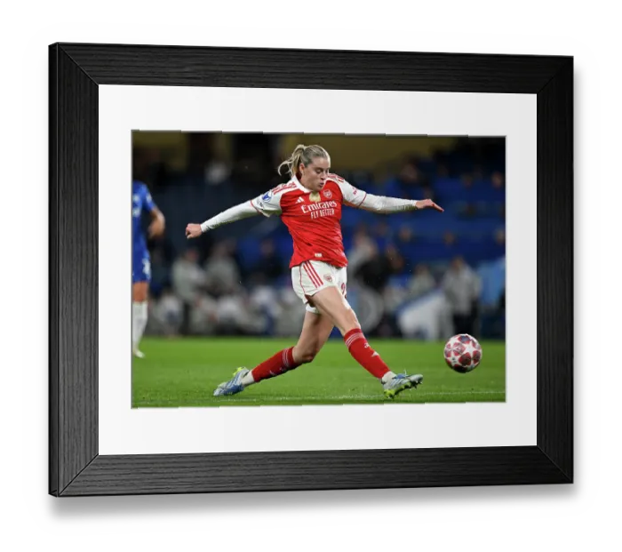Framed Print : Chelsea FC v Arsenal FC - UEFA Women's Champions League 2025 / 26 Quarter-finals Second Leg