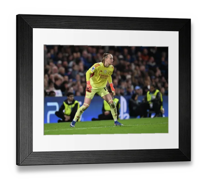 Framed Print : Chelsea FC v Arsenal FC - UEFA Women's Champions League 2025 / 26 Quarter-finals Second Leg
